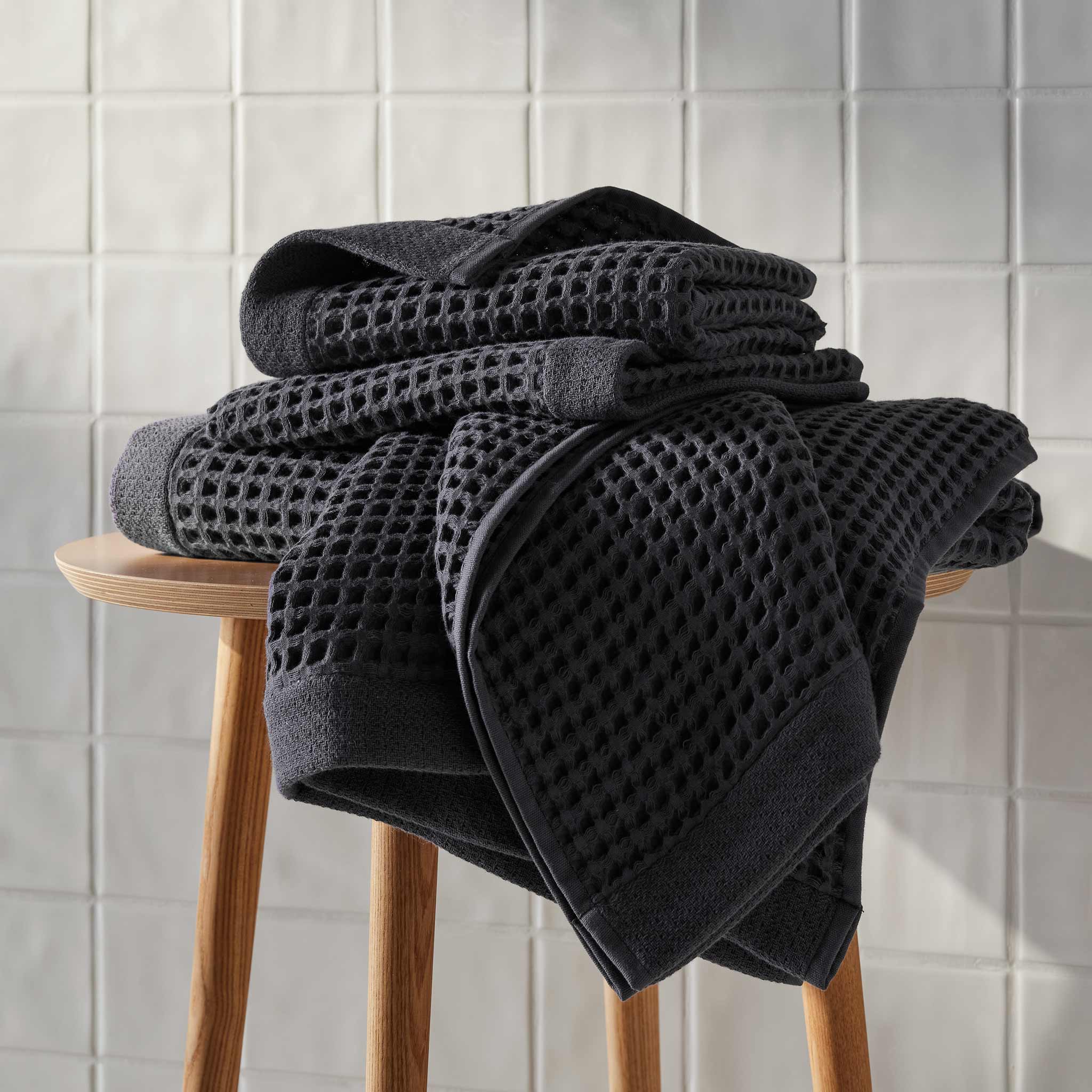 Dreamweave Waffle Bath Towels Set of 2 B8