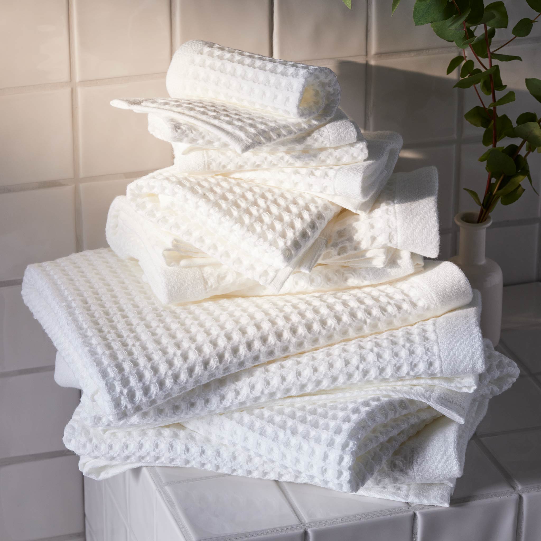 Dreamweave Waffle Bath Towels Set of 2 V9