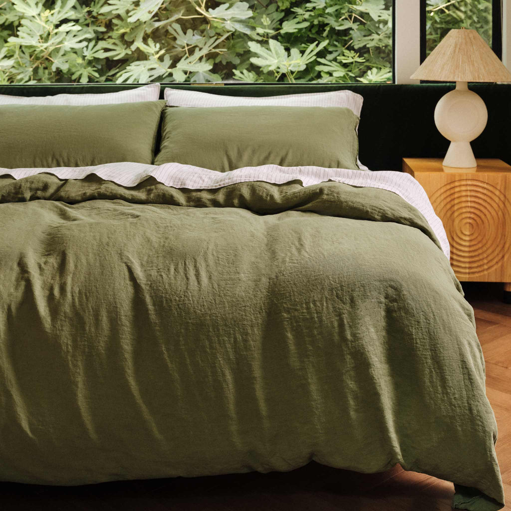 Washed European Linen Duvet Set N0