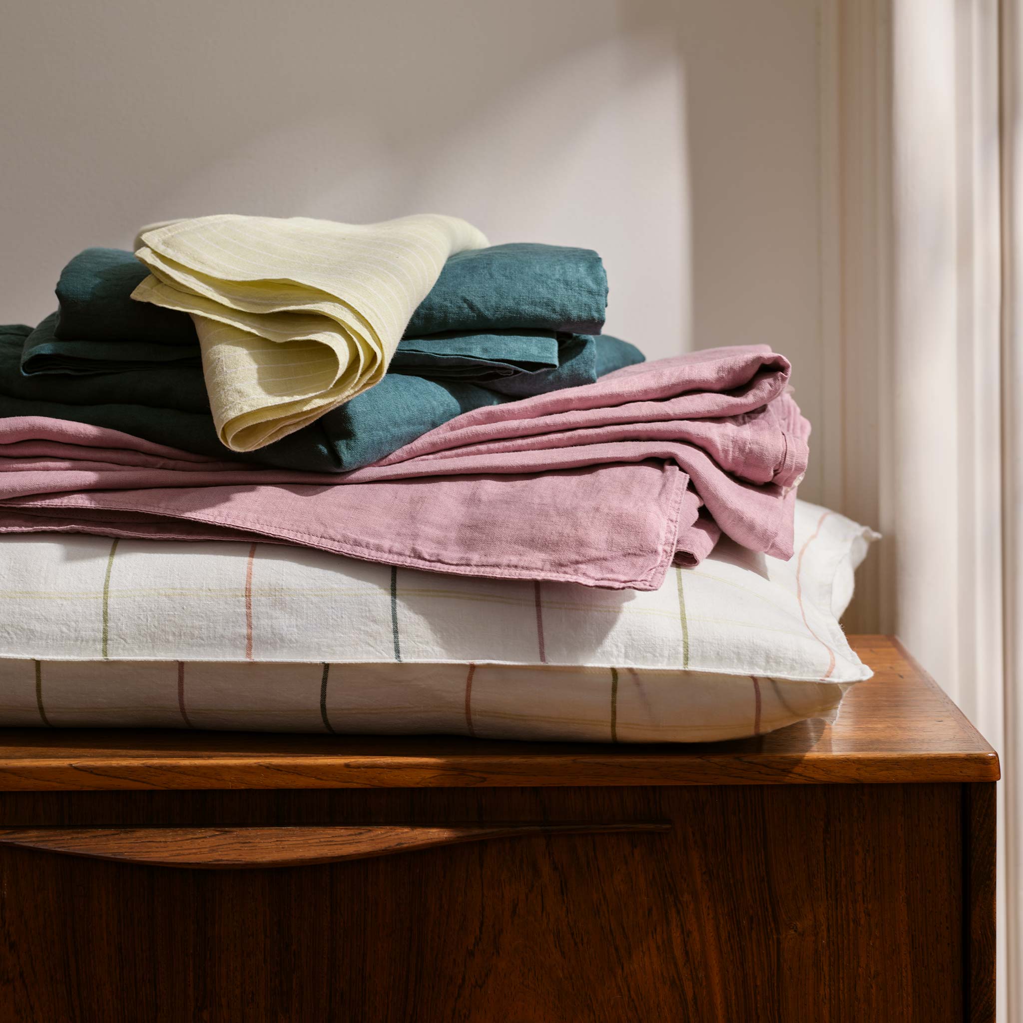 Washed European Linen Core Sheet Set X8
