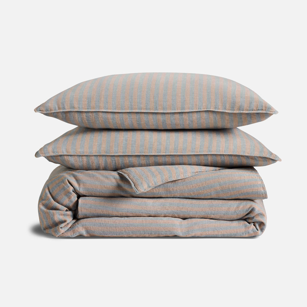 Washed European Linen Duvet Set N0