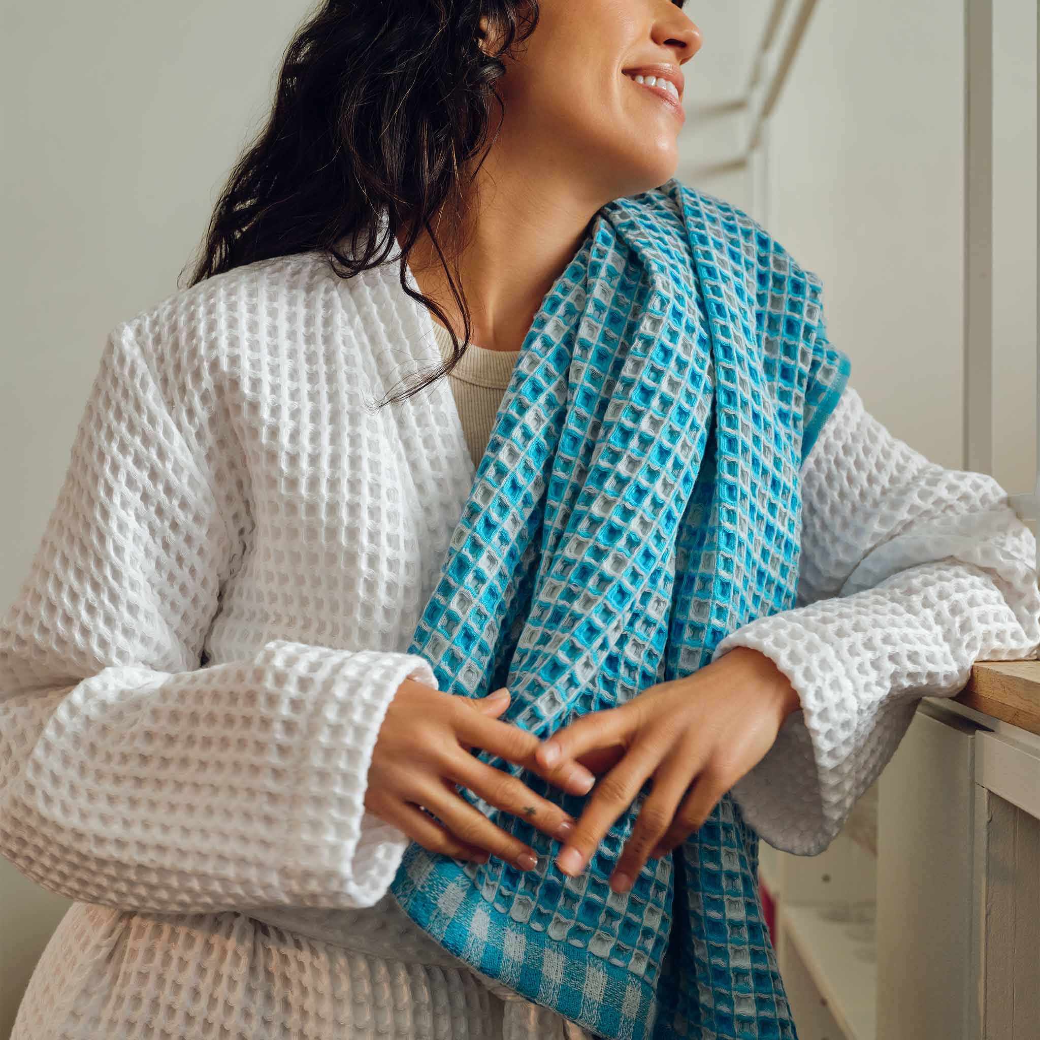 Dreamweave Waffle Bath Towels Set of 2 B8